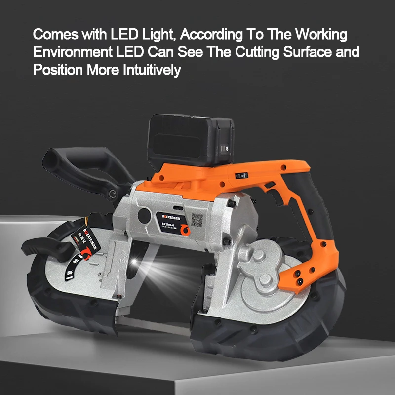 Electric Handheld Band Saw Rechargeable Battery Cordless Metal High Precision Cutting Saw Power Tool Electric