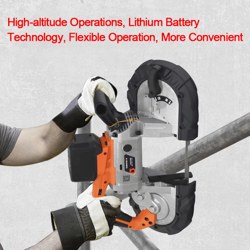 Electric Handheld Band Saw Rechargeable Battery Cordless Metal High Precision Cutting Saw Power Tool Electric