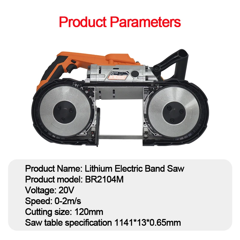 Electric Handheld Band Saw Rechargeable Battery Cordless Metal High Precision Cutting Saw Power Tool Electric