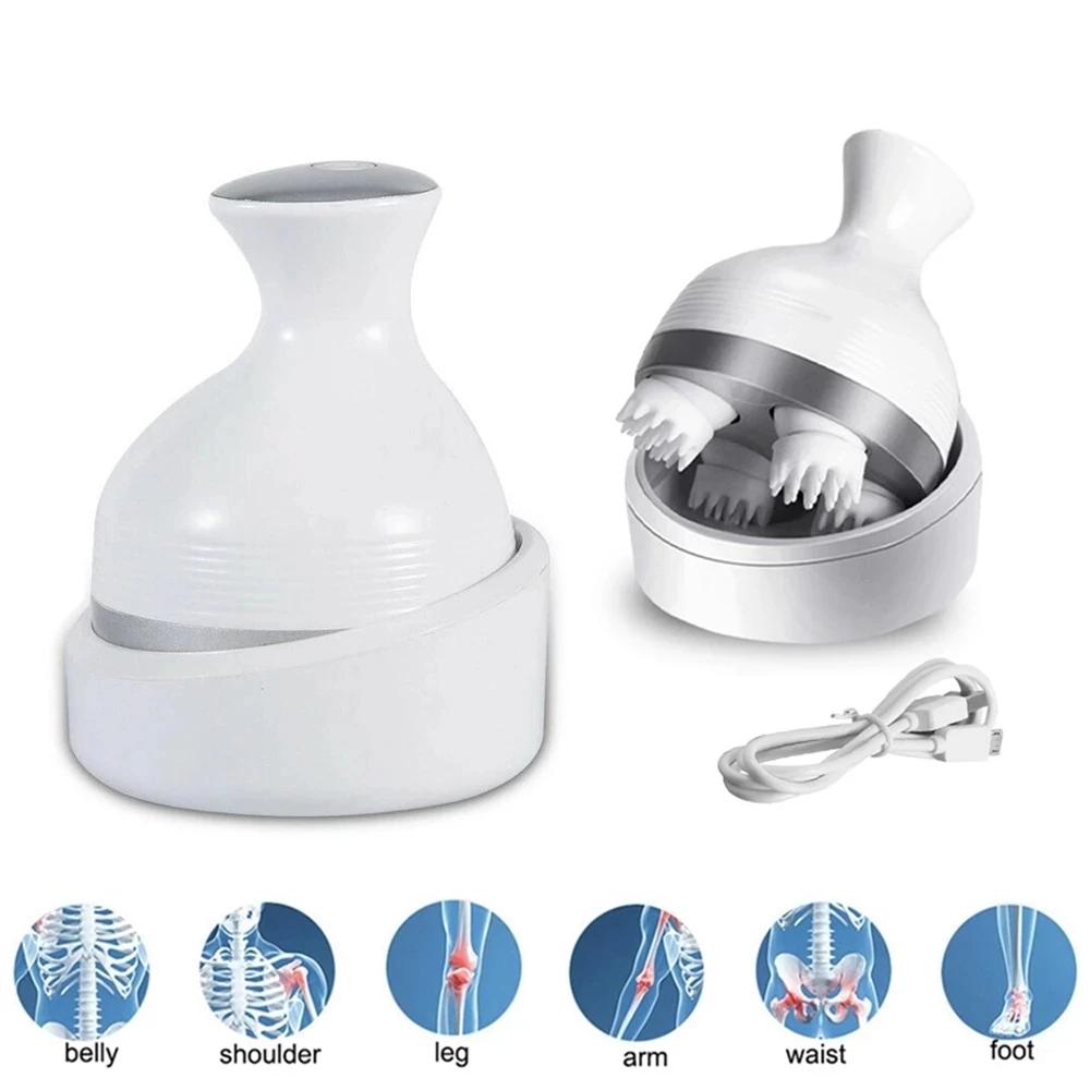 Electric Head Massager 3D Wireless Scalp Massager Waterproof Body Massage Health Care Shoulder Neck Deep Tissue