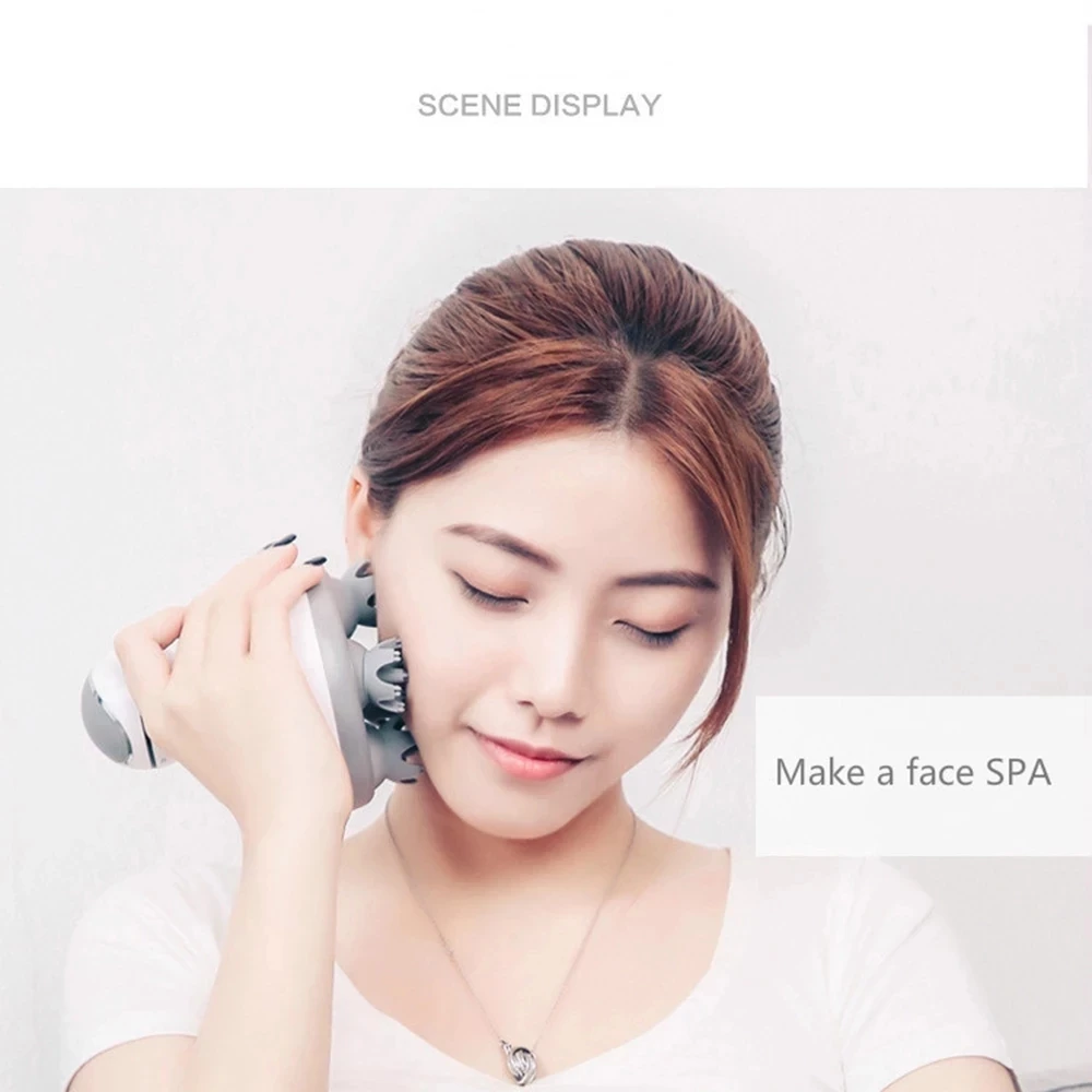 Electric Head Massager 3D Wireless Scalp Massager Waterproof Body Massage Health Care Shoulder Neck Deep Tissue