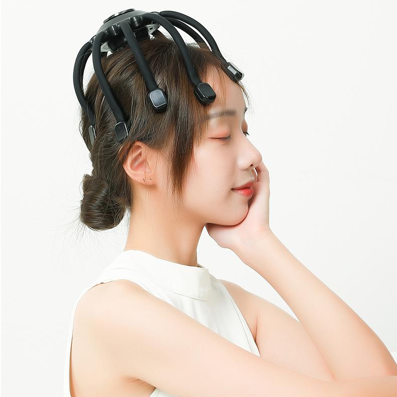 Electric Head Massager Octopus Scalp Massage Instrument With Bluetooth Music Vibration For Relax & Stress Relief Electric Head Massager Octopus Scalp Massage Instrument With Bluetooth Music Vibration For Relax & Stress Relief