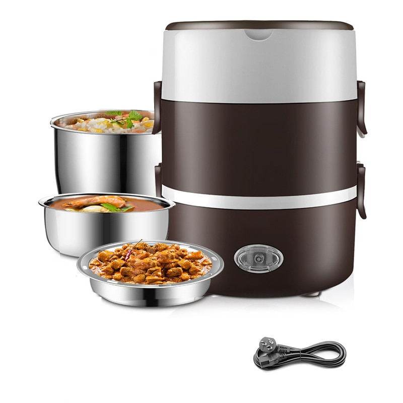 Electric Heating Lunch Box Stainless Steel Electric Heating Lunch Box Stainless Steel