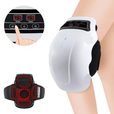Electric Heating Massage Knee Pad Wireless Heated Knee Massager Wormwood Constant Temperature Hot Compress Vibration Electric Heating Massage Knee Pad Wireless Heated Knee Massager Wormwood Constant Temperature Hot Compress Vibration