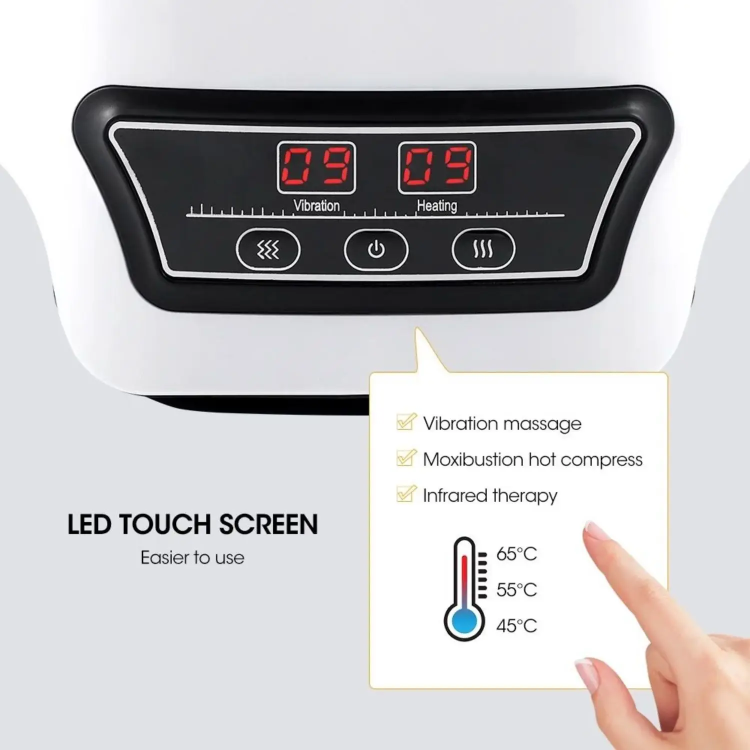 Electric Heating Massage Knee Pad Wireless Heated Knee Massager Wormwood Constant Temperature Hot Compress Vibration Electric Heating Massage Knee Pad Wireless Heated Knee Massager Wormwood Constant Temperature Hot Compress Vibration