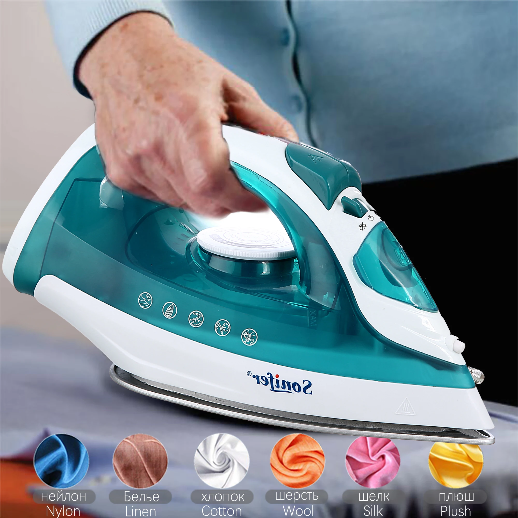 Electric Iron Portable Mini Garment Steamer Steam Iron For Clothing Iron Adjustable Ceramic Soleplate Iron For Ironing Electric Iron Portable Mini Garment Steamer Steam Iron For Clothing Iron Adjustable Ceramic Soleplate Iron For Ironing