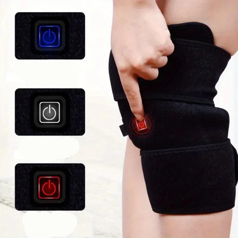 Electric Knee Heating Pad USB Heated Knee Brace Support for Arthritis Joint Old Cold Leg Knee Warmer Electric Knee Heating Pad USB Heated Knee Brace Support for Arthritis Joint Old Cold Leg Knee Warmer
