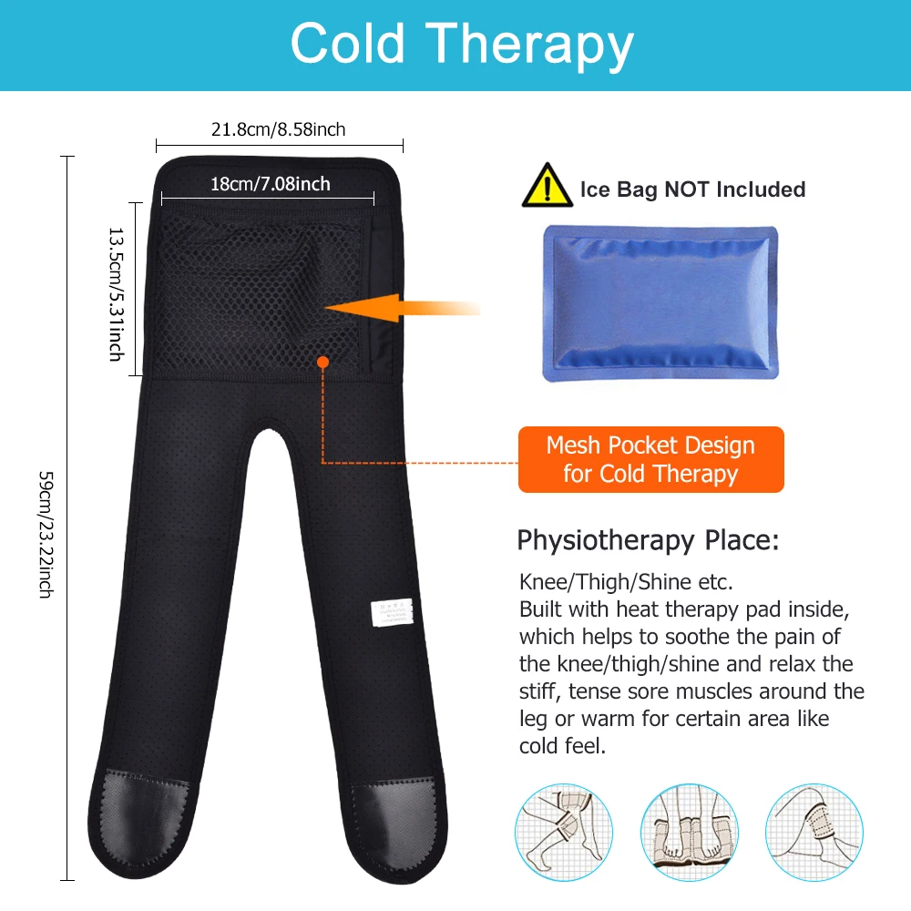 Electric Knee Heating Pad USB Thermal Therapy Heated Knee Brace Support for Arthritis Joint Pain Relief Old Cold Leg