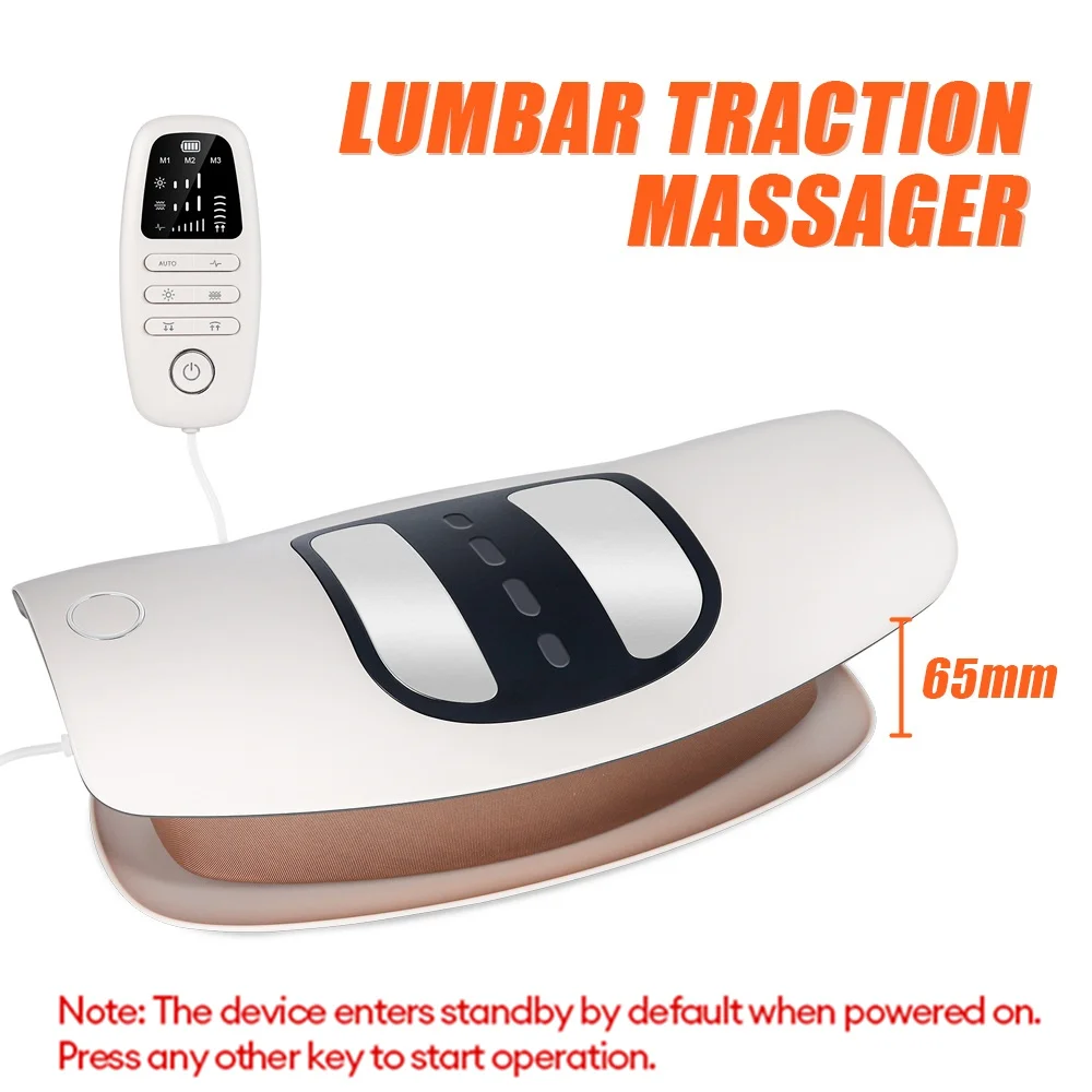 Electric Lumbar Traction Massager Adjustable Vibration Waist Massager Waist Spine Support Back Massage Machine Waist