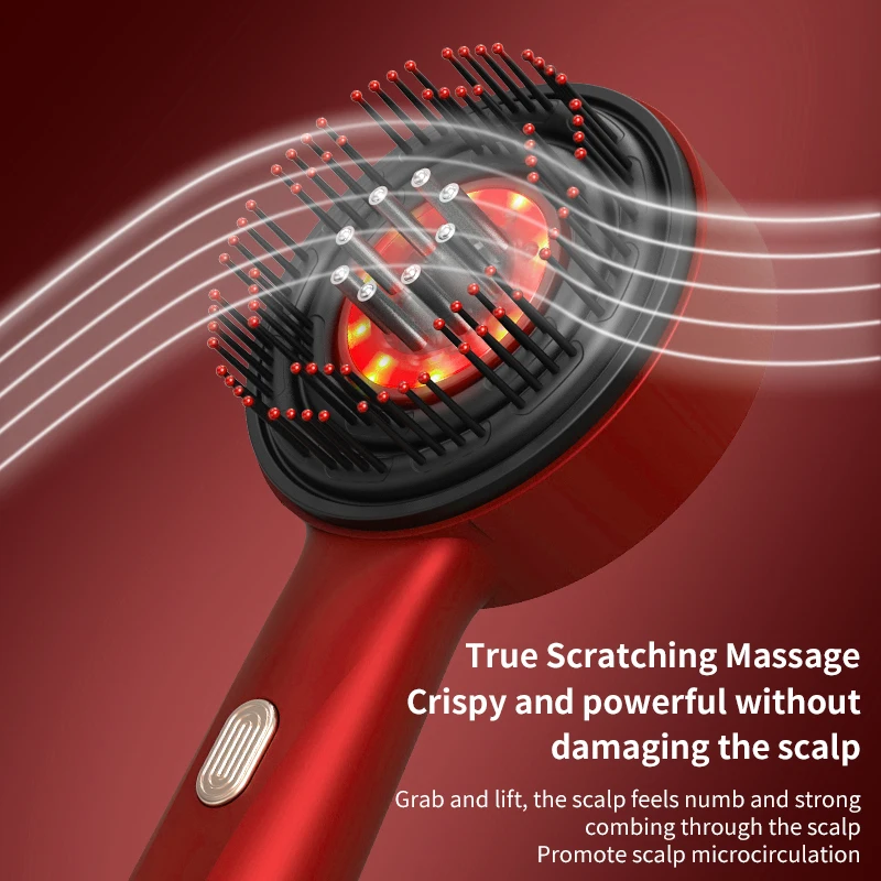 Electric Massage Comb Vibration Red Light Therapy Hair Growth Massage Scalp Brush Anti Hair Loss Liquid Oil Applicator Electric Massage Comb Vibration Red Light Therapy Hair Growth Massage Scalp Brush Anti Hair Loss Liquid Oil Applicator