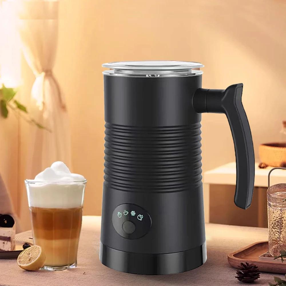 Electric Milk Frother Automatic Rotary Foamer for Coffee Cappuccino Latte 4 in 1 Hot and Cold Foam Maker Milk Frother