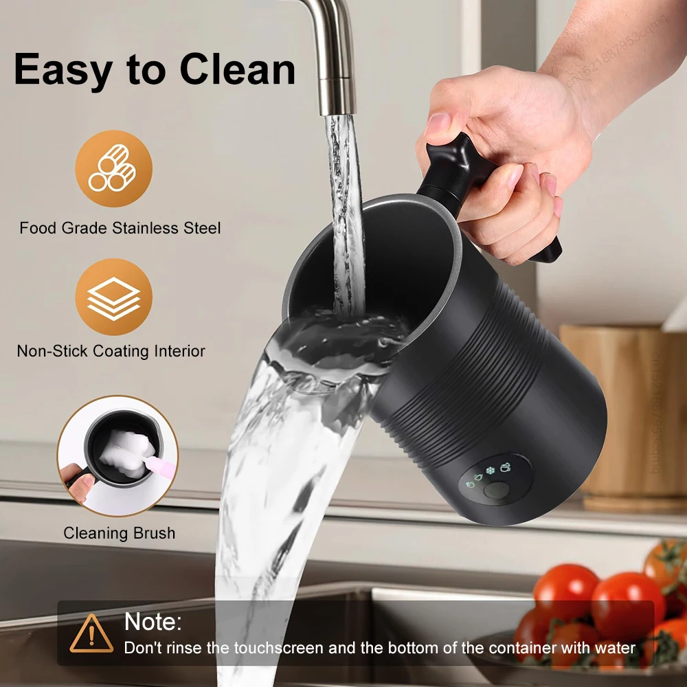 Electric Milk Frother Automatic Rotary Foamer for Coffee Cappuccino Latte 4 in 1 Hot and Cold Foam Maker Milk Frother Electric Milk Frother Automatic Rotary Foamer for Coffee Cappuccino Latte 4 in 1 Hot and Cold Foam Maker Milk Frother