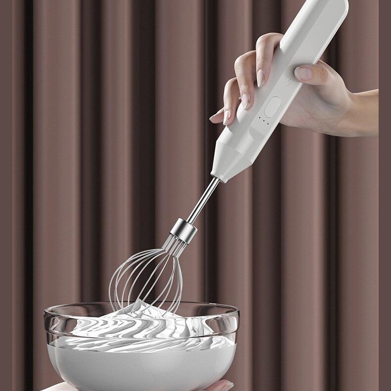 Electric Milk Frother Handheld Egg Beater Coffee Milk Drink Egg Mixer Foamer Foamer Household Kitchen Cooking Tool