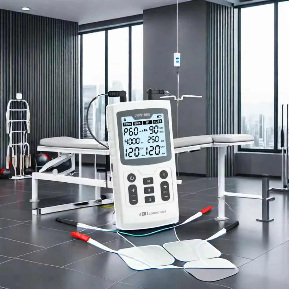 Electric Muscle Therapy Stimulator High-Frequency Interferential Physiotherapy Device IFT RUSS TENS EMS Adjustable Body Electric Muscle Therapy Stimulator High-Frequency Interferential Physiotherapy Device IFT RUSS TENS EMS Adjustable Body