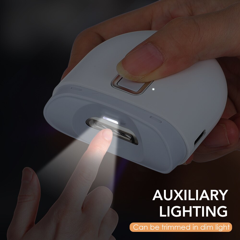 Electric Nail Clipper Automatic Nail Grinder for Children and Adult Nail Grinder Trimmer USB Charging Mini Palm