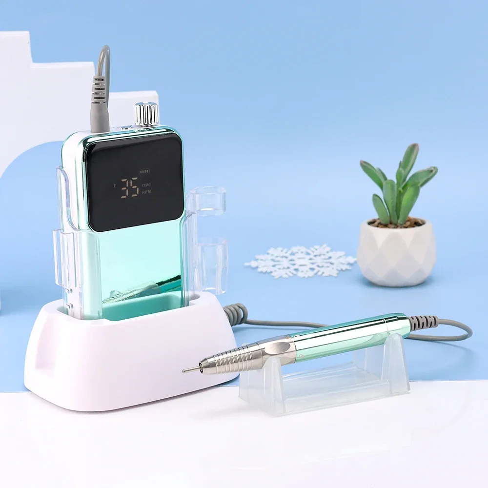 Electric Nail File 35000 RPM Cordless Professional Brushless Nail Drill Machine