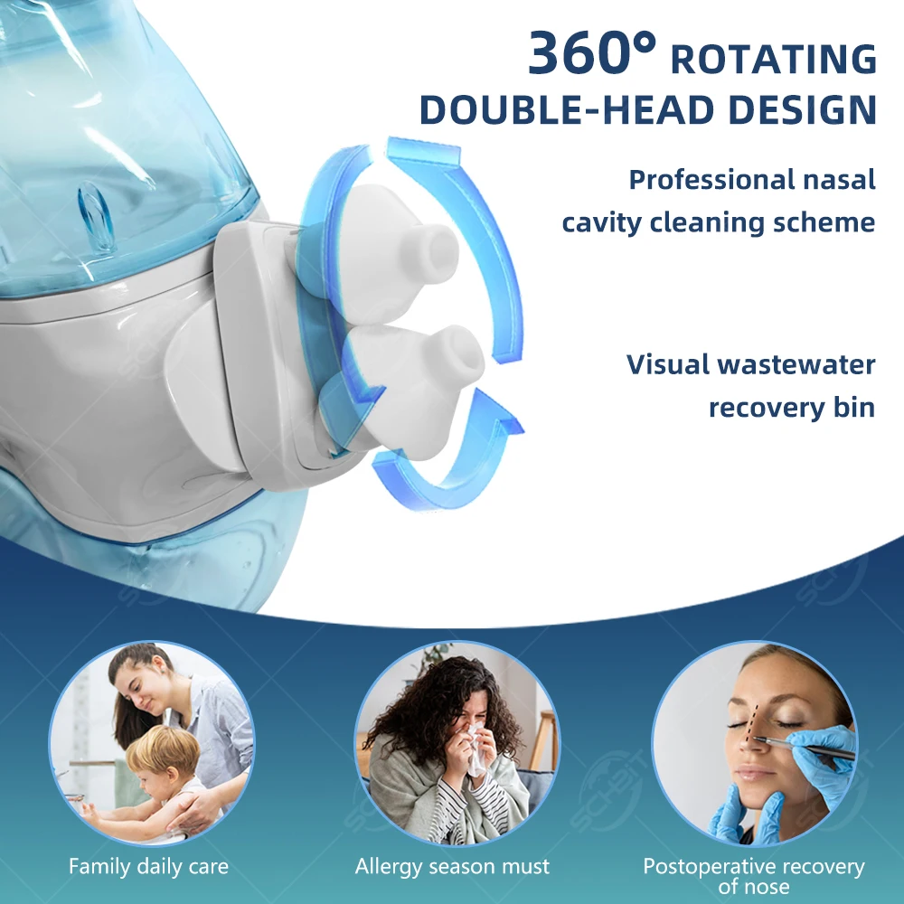 Electric Nasal Irrigator – Nasal Rinse and Cleansing Device Electric Nasal Irrigator – Nasal Rinse and Cleansing Device