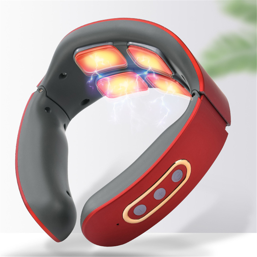 Electric Neck and Shoulder Pulse Massager 6 mode 9 levels Adjustable Heat Cervical Vertebra Relax Pain Relief Kneading Electric Neck and Shoulder Pulse Massager 6 mode 9 levels Adjustable Heat Cervical Vertebra Relax Pain Relief Kneading