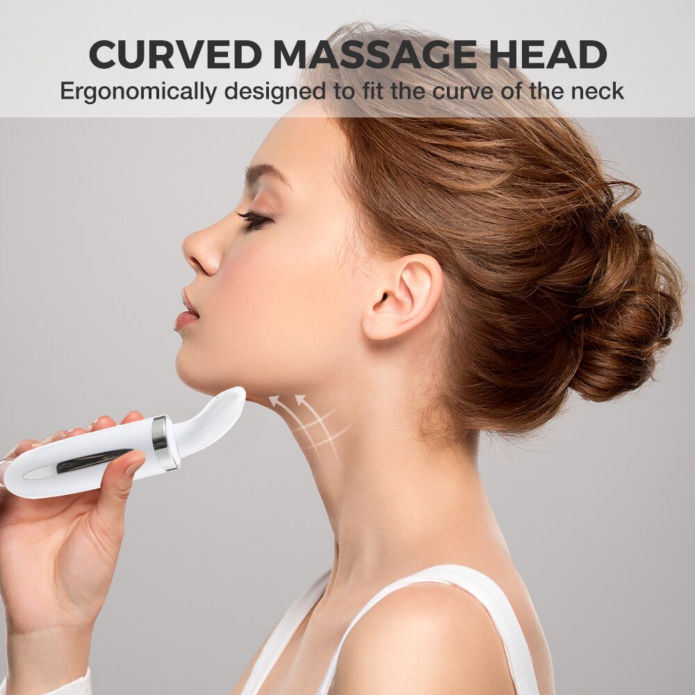 Electric Neck Beauty Massager EMS Color Light Neck Beauty Equipment Face and Neck Massage Neck Wrinkles USB Charging Electric Neck Beauty Massager EMS Color Light Neck Beauty Equipment Face and Neck Massage Neck Wrinkles USB Charging