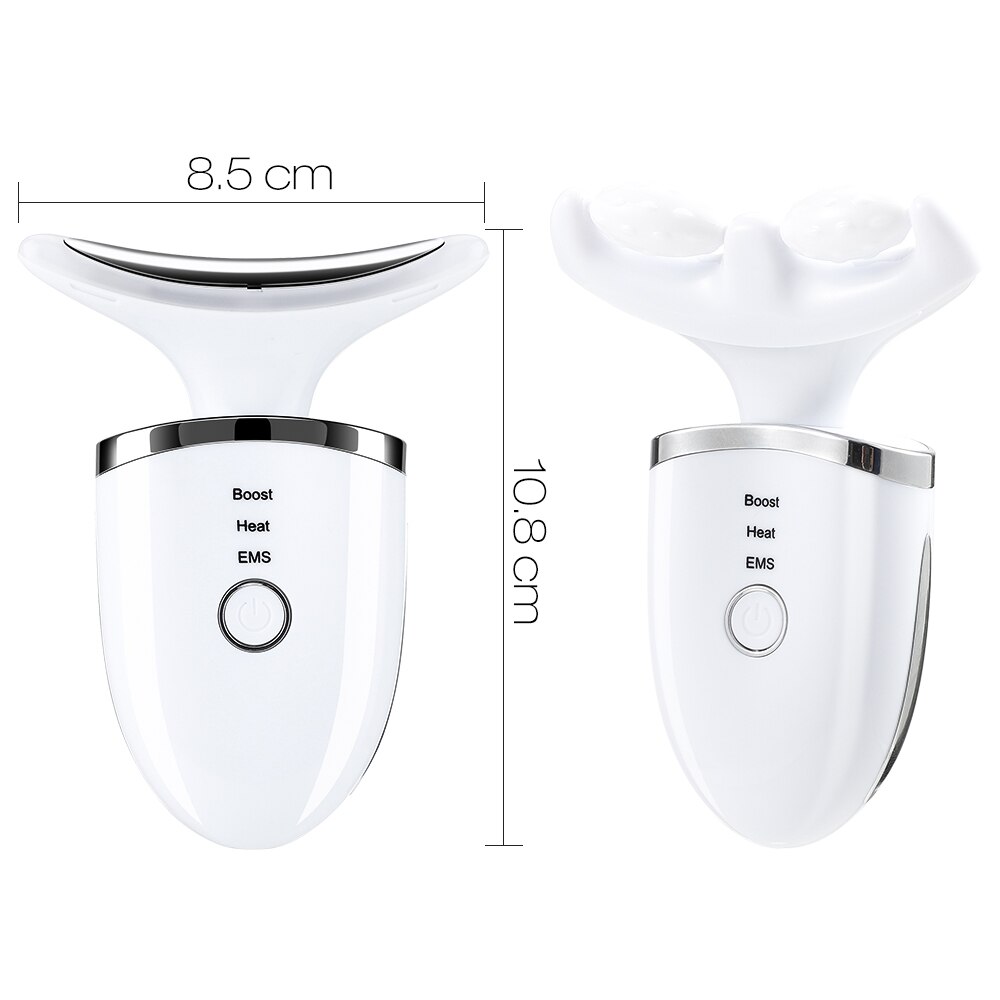 Electric Neck Beauty Massager EMS Color Light Neck Beauty Equipment Face and Neck Massage Neck Wrinkles USB Charging Electric Neck Beauty Massager EMS Color Light Neck Beauty Equipment Face and Neck Massage Neck Wrinkles USB Charging