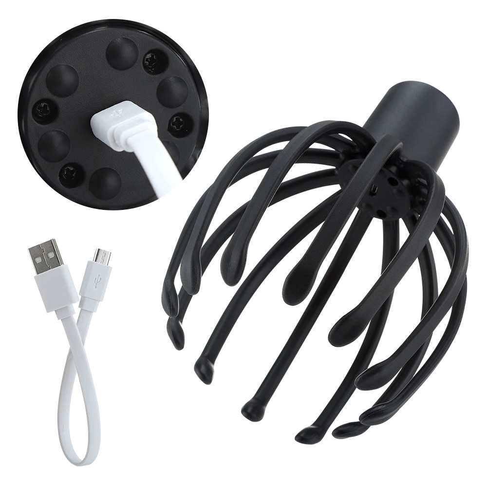 Electric Octopus Claw Scalp Massager Stress Relief Therapeutic Head Scratcher Stress Relief and Hair Stimulation Electric Octopus Claw Scalp Massager Stress Relief Therapeutic Head Scratcher Stress Relief and Hair Stimulation