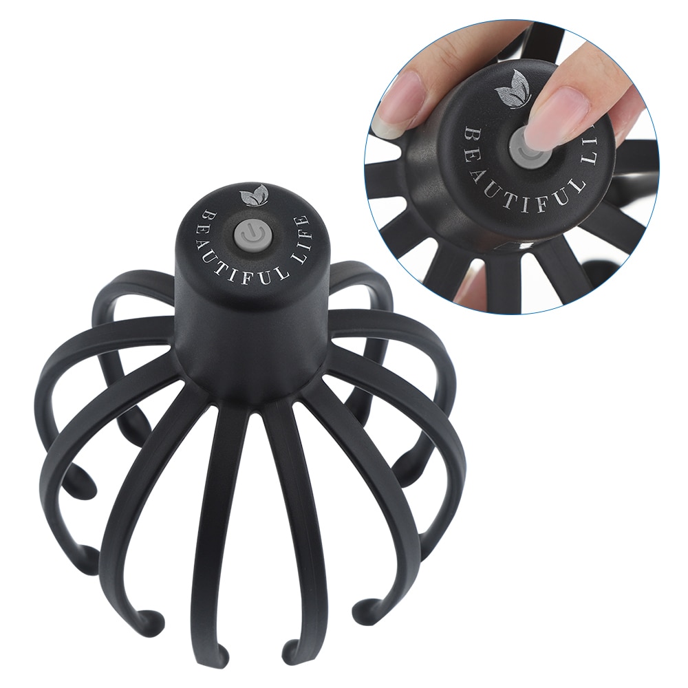 Electric Octopus Claw Scalp Massager Stress Relief Therapeutic Head Scratcher Stress Relief and Hair Stimulation Electric Octopus Claw Scalp Massager Stress Relief Therapeutic Head Scratcher Stress Relief and Hair Stimulation