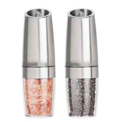 Electric Pepper Mill with LED Light (2 pcs)