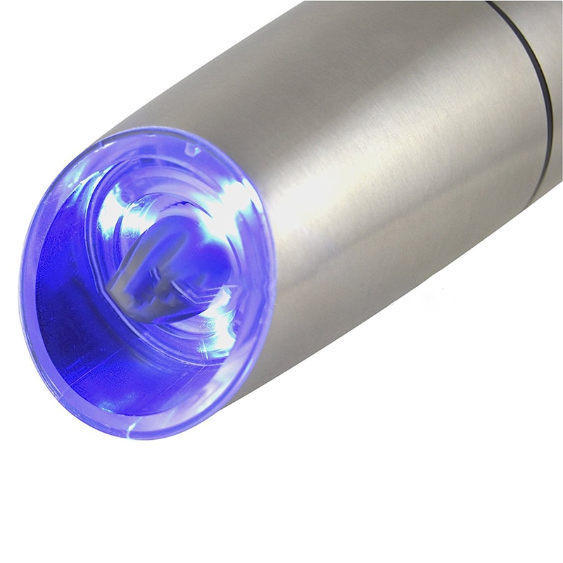 Electric Pepper Mill with LED Light (2 pcs)
