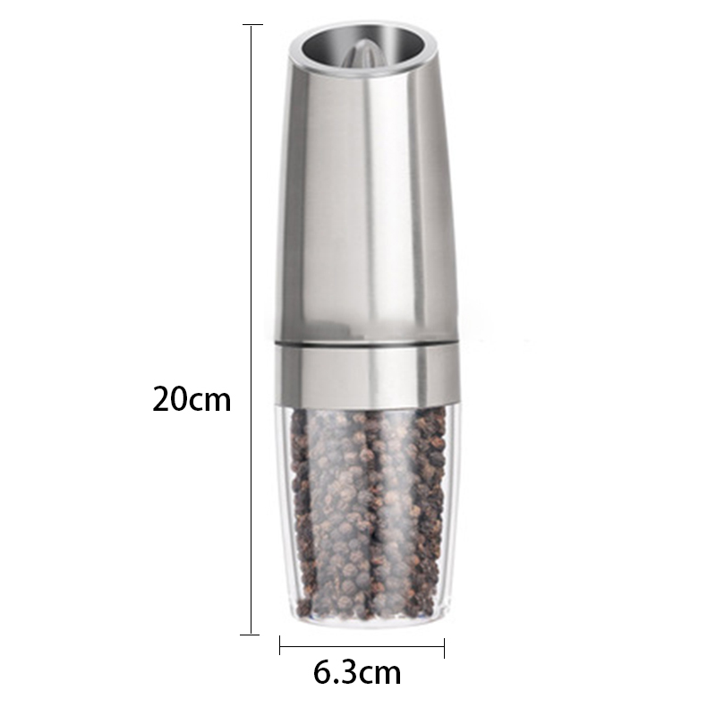 Electric Pepper Mill with LED Light (2 pcs)