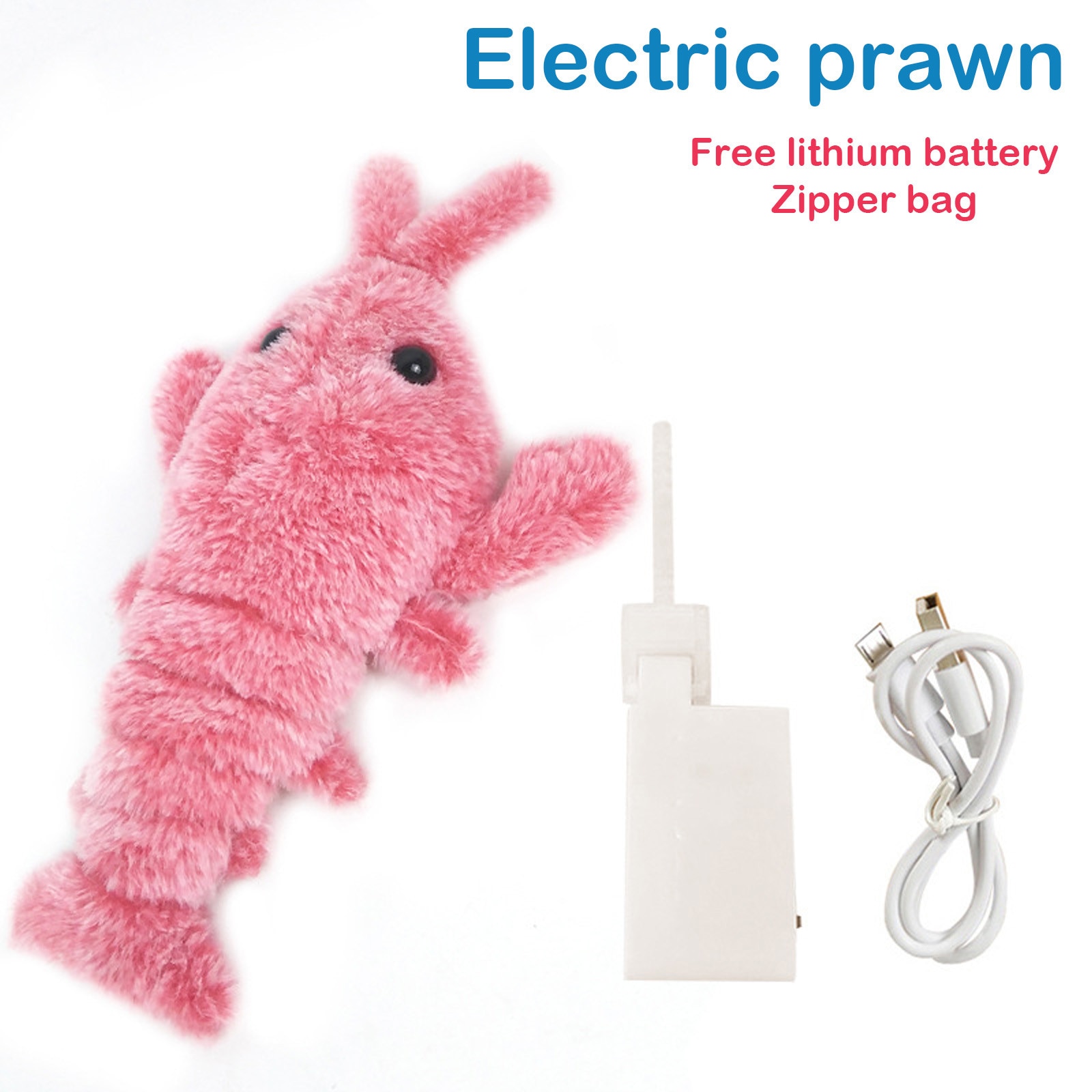 Electric Plush Jumping Shrimp Toy Electric Plush Jumping Shrimp Toy