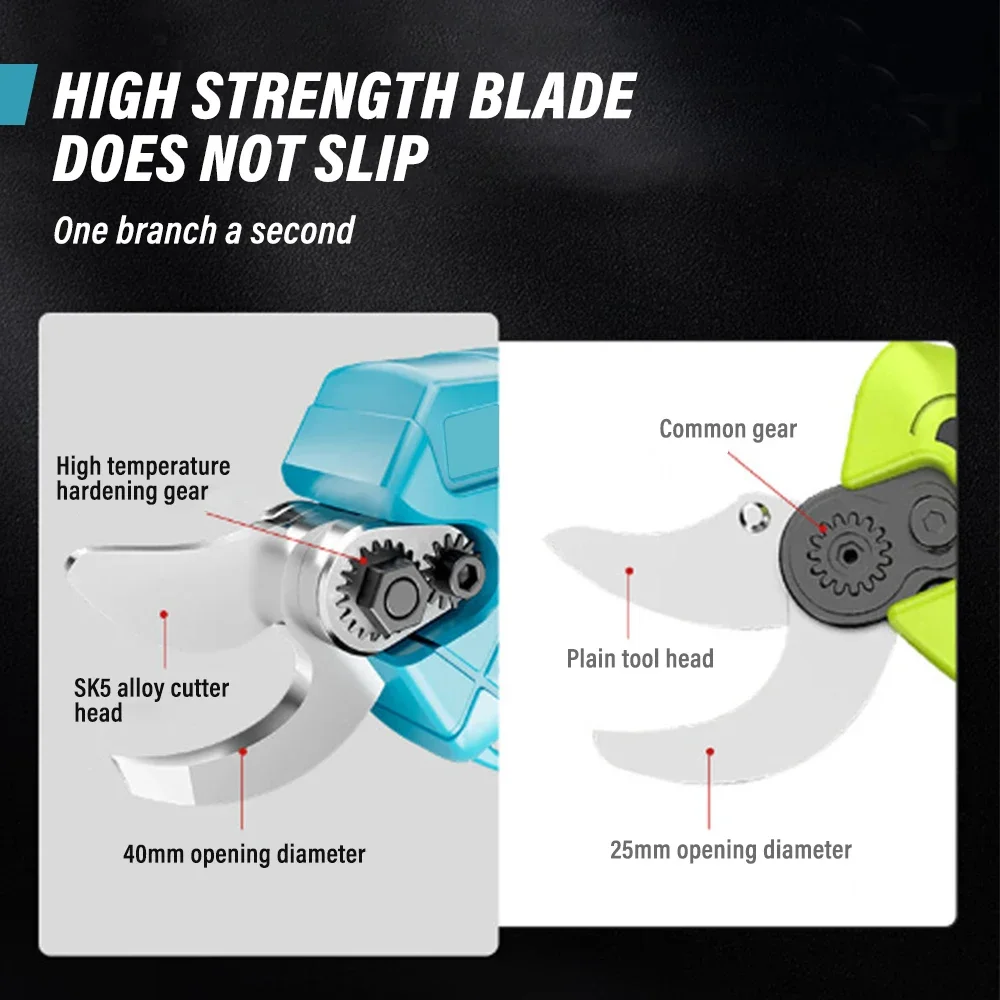 Electric Pruning Shears Professional Cordless Electric Pruning Battery Powered Tree Branch Pruner Electric Garden
