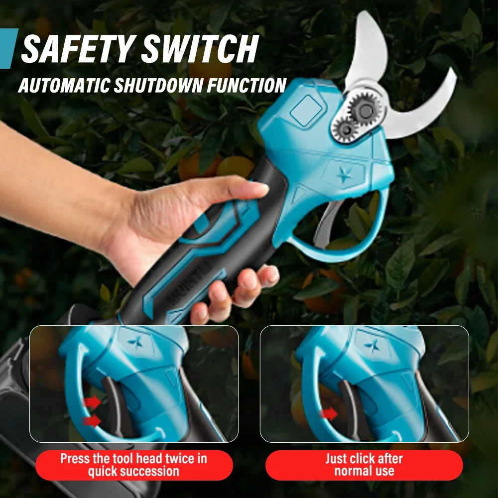 Electric Pruning Shears Professional Cordless Electric Pruning Battery Powered Tree Branch Pruner Electric Garden