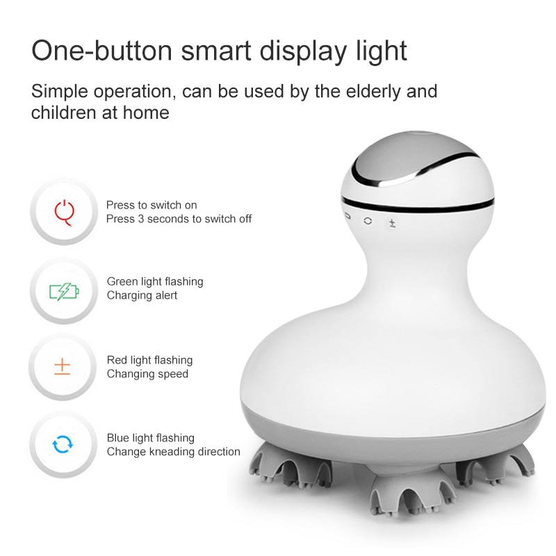 Electric Scalp Massager Waterproof Device Electric Scalp Massager Waterproof Device
