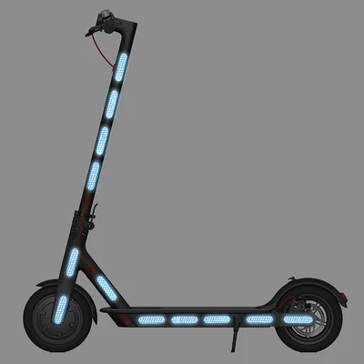 Electric Scooter Reflective Stickers Body Wheel Hub Accessories Night Safety Warning Sticker