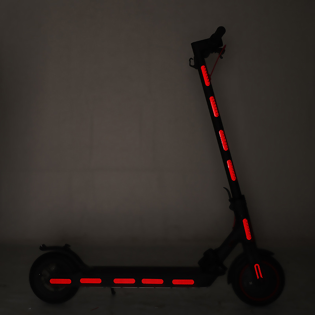Electric Scooter Reflective Stickers Body Wheel Hub Accessories Night Safety Warning Sticker