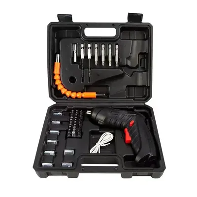 Electric Screwdriver Cordless 47 in 1 Rotated 90 Degrees Rechargeable Portable Screwdriver with LED for Home Office DIY