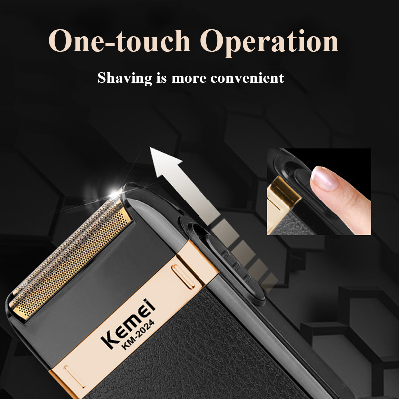 Electric Shaver for Men Twin Blade Reciprocating Cordless Razor USB Rechargeable Shaving Machine Barber Trimmer