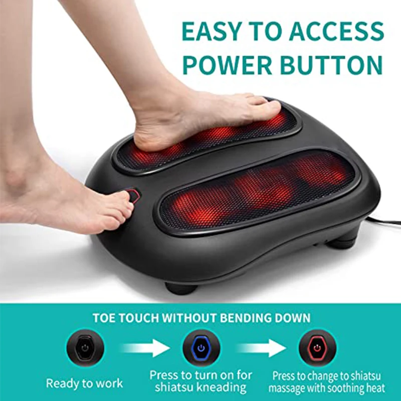 Electric Shiatsu Foot Massager with Heat and Vibration Foot Relaxation Machine Electric Shiatsu Foot Massager with Heat and Vibration Foot Relaxation Machine