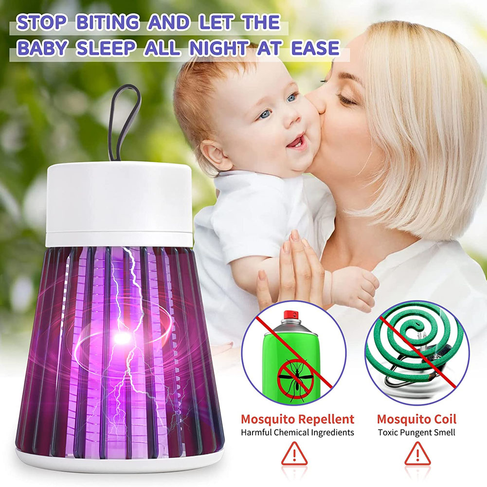Electric Shock Mosquito Killer Lamp USB Fly Trap Zapper Insect Killer Repellent Anti Mosquito Trap For Bedroom Outdoor Electric Shock Mosquito Killer Lamp USB Fly Trap Zapper Insect Killer Repellent Anti Mosquito Trap For Bedroom Outdoor