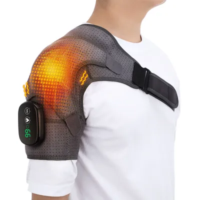 Electric Shoulder Massager Heating Pad Vibration Massage Support Belt Arthritis Pain Relief Shoulder Thermal