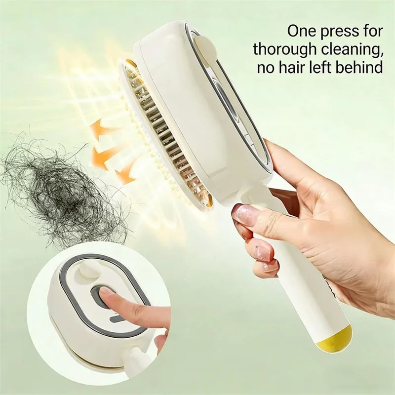 Electric Spray Air Cushions Massage Comb 3 in 1 Self Cleaning Steam Essential Oil Brush Rechargeable Spray Scalp
