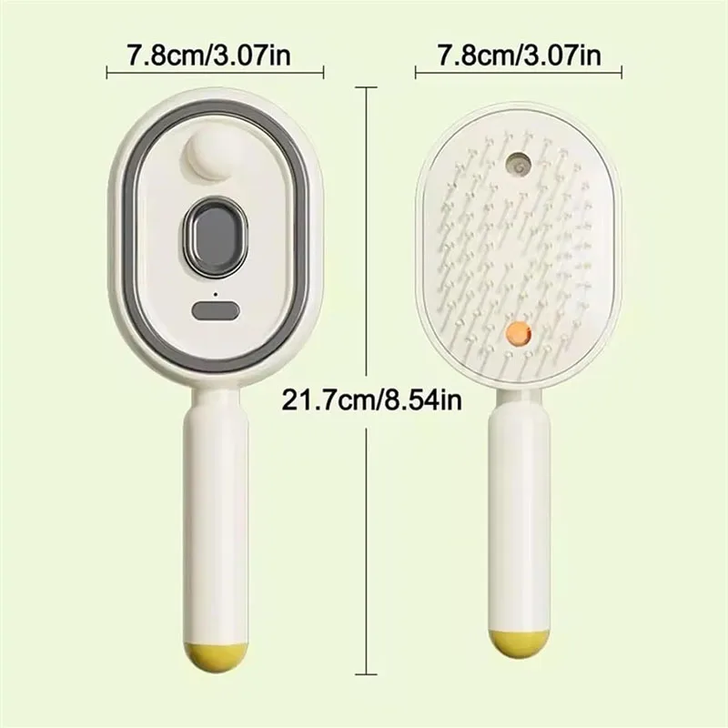 Electric Spray Air Cushions Massage Comb 3 in 1 Self Cleaning Steam Essential Oil Brush Rechargeable Spray Scalp