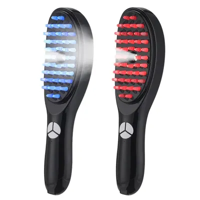 Electric Spray Massage Comb Hair Growth Vibration Head Massager Brush LED Anti Hair Loss Scalp Liquid Medicine