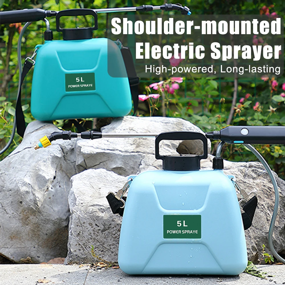 Electric Sprayer Automatic 5L Garden Plant Mister USB Rechargeable Irrigation Tool Watering Can With Spray Gun Electric Sprayer Automatic 5L Garden Plant Mister USB Rechargeable Irrigation Tool Watering Can With Spray Gun