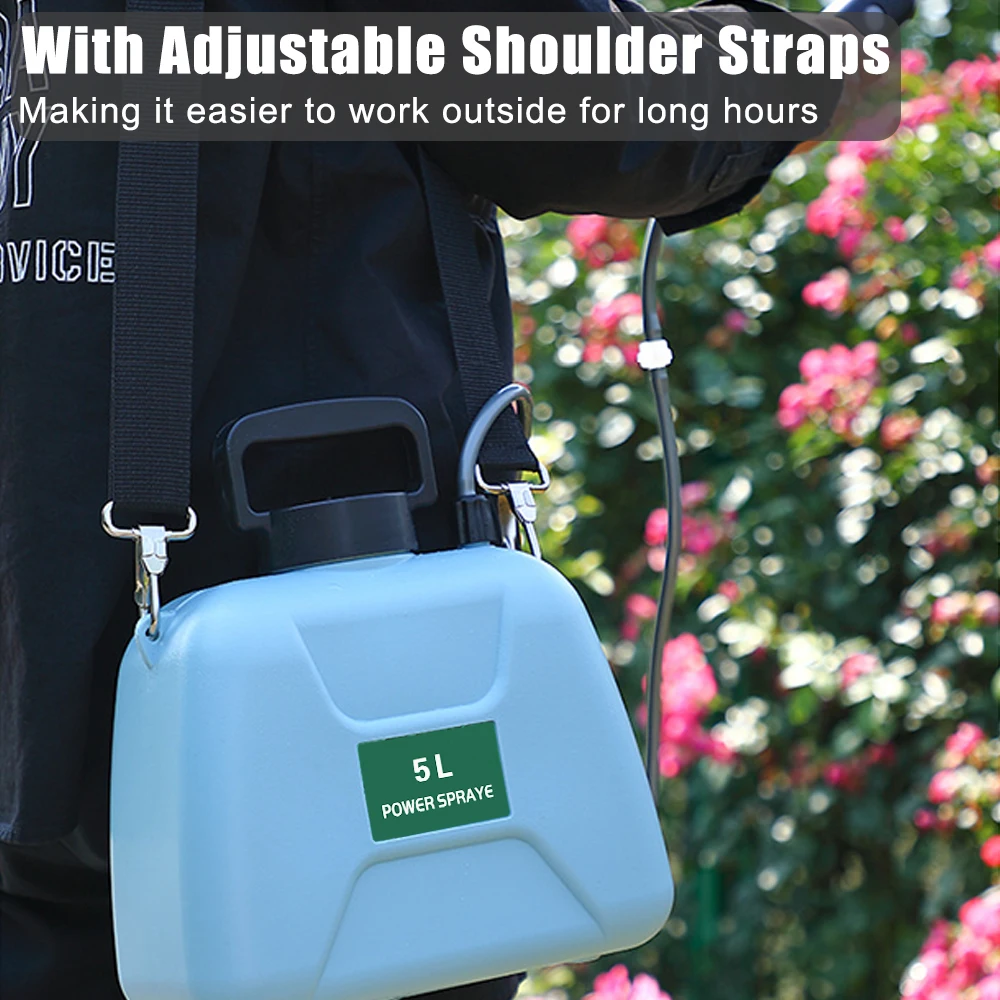 Electric Sprayer Automatic 5L Garden Plant Mister USB Rechargeable Irrigation Tool Watering Can With Spray Gun Electric Sprayer Automatic 5L Garden Plant Mister USB Rechargeable Irrigation Tool Watering Can With Spray Gun