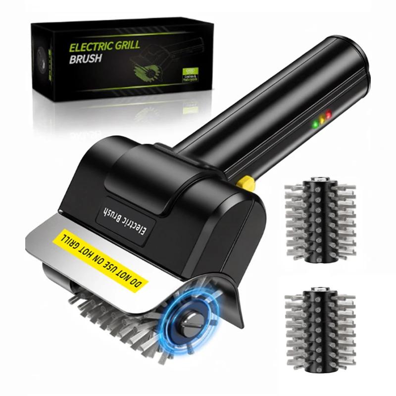 Electric Stainless Steel BBQ Brush Rechargeable Wireless Cleaning Brush Outdoor Cleaning Brush Grill Brush Electric Stainless Steel BBQ Brush Rechargeable Wireless Cleaning Brush Outdoor Cleaning Brush Grill Brush