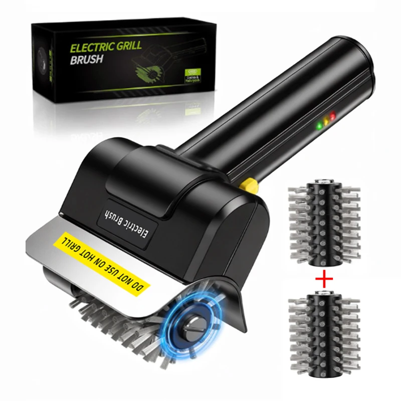 Electric Stainless Steel BBQ Brush Rechargeable Wireless Cleaning Brush Outdoor Cleaning Brush Grill Brush Electric Stainless Steel BBQ Brush Rechargeable Wireless Cleaning Brush Outdoor Cleaning Brush Grill Brush