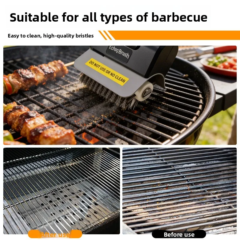 Electric Stainless Steel BBQ Brush Rechargeable Wireless Cleaning Brush Outdoor Cleaning Brush Grill Brush Electric Stainless Steel BBQ Brush Rechargeable Wireless Cleaning Brush Outdoor Cleaning Brush Grill Brush