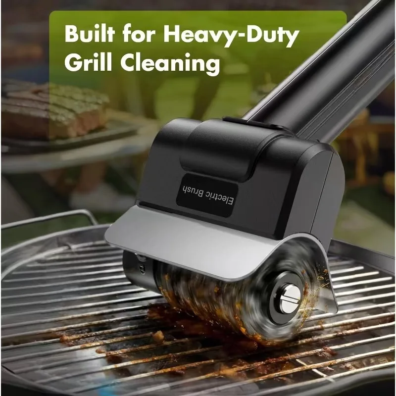 Electric Stainless Steel BBQ Brush Rechargeable Wireless Cleaning Brush Outdoor Cleaning Brush Grill Brush Electric Stainless Steel BBQ Brush Rechargeable Wireless Cleaning Brush Outdoor Cleaning Brush Grill Brush