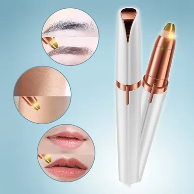 Electric Trimmer Women Eyebrow Pencil Automatic Hair Removal Beauty Battery Model Electric Trimmer Women Eyebrow Pencil Automatic Hair Removal Beauty Battery Model